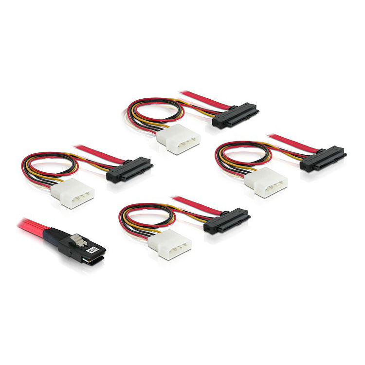 DeLOCK Mini SAS 36-Pin > 4x SAS 29-Pin adapter 0,5 meter