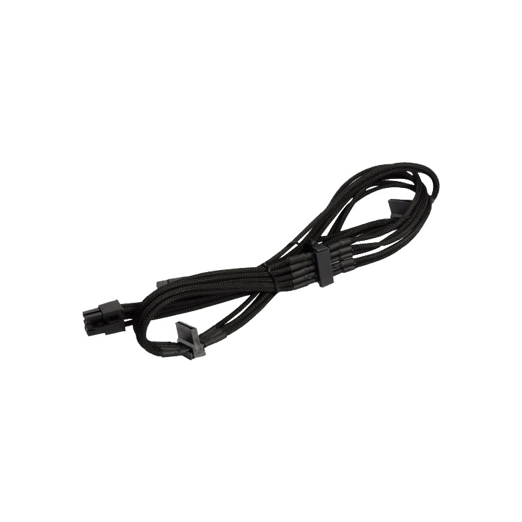SilverStone Modulaire voedingskabel PP06B-4SATA10 kabel 1 meter