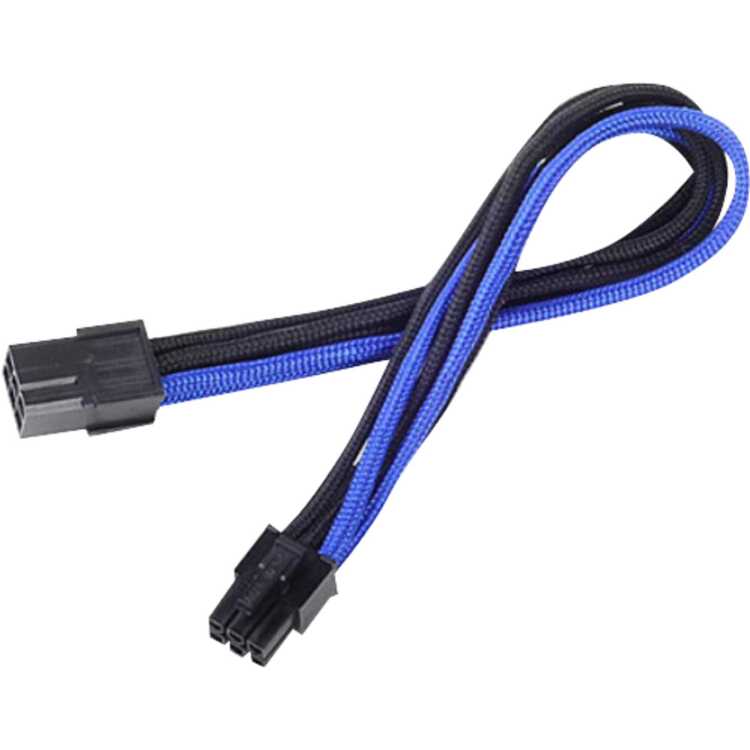 SilverStone 6-Polig PCIe verlengkabel verlengkabel 25 centimeter, PP07-IDE6BA