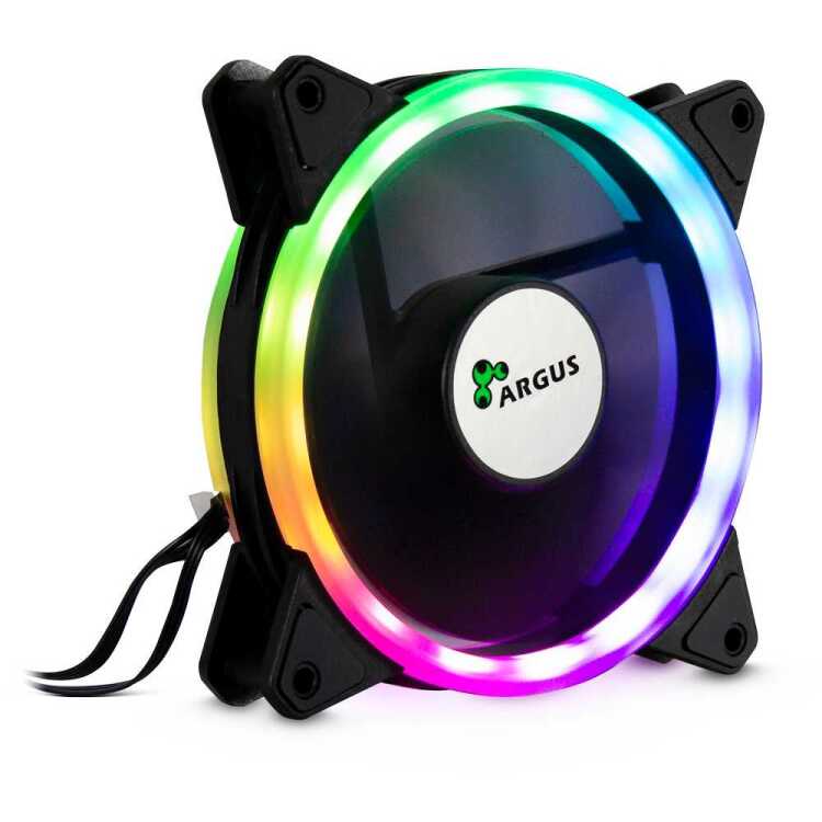 Inter-Tech ARGUS RS-041 RGB case fan 4-pins PWM aansluiting