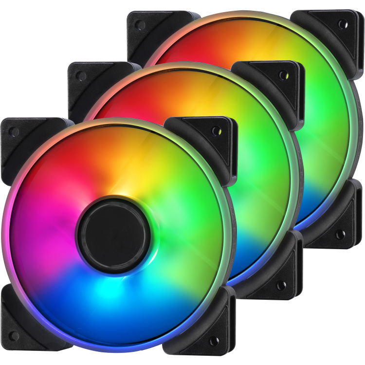 Fractal Design Prisma AL-12 ARGB PWM 3-pack case fan 4-pin PWM fan aansluiting