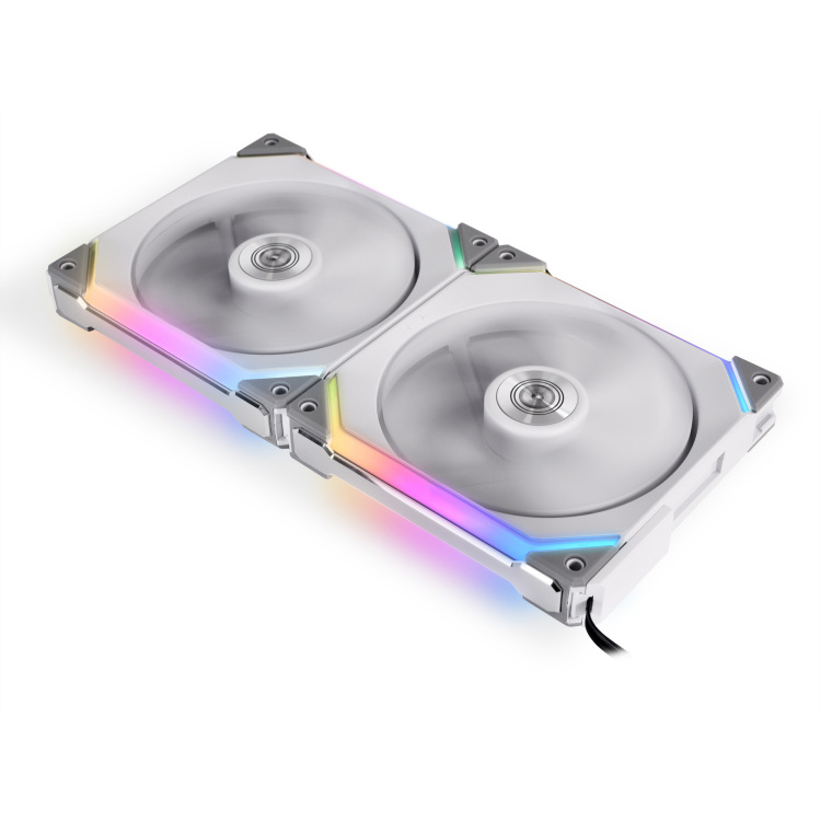 Lian Li UNI FAN SL140 Double Pack case fan RGB leds, 4-pins PWM fan-connector