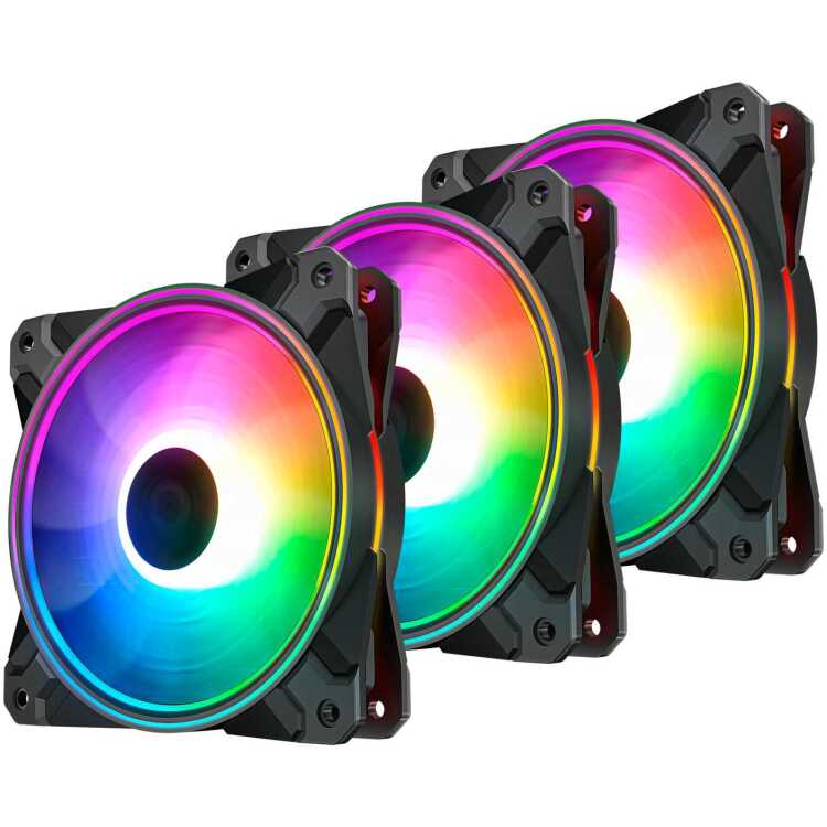 DeepCool CF 120 Plus case fan 3 stuks, 4-pins PWM fan-connector