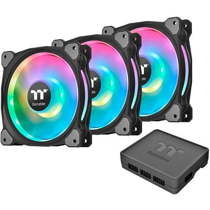 Thermaltake Riing Duo 12 RGB Radiator Fan (3-Fan Pack) case fan 3 stuks, 4-pins PWM aansluiting