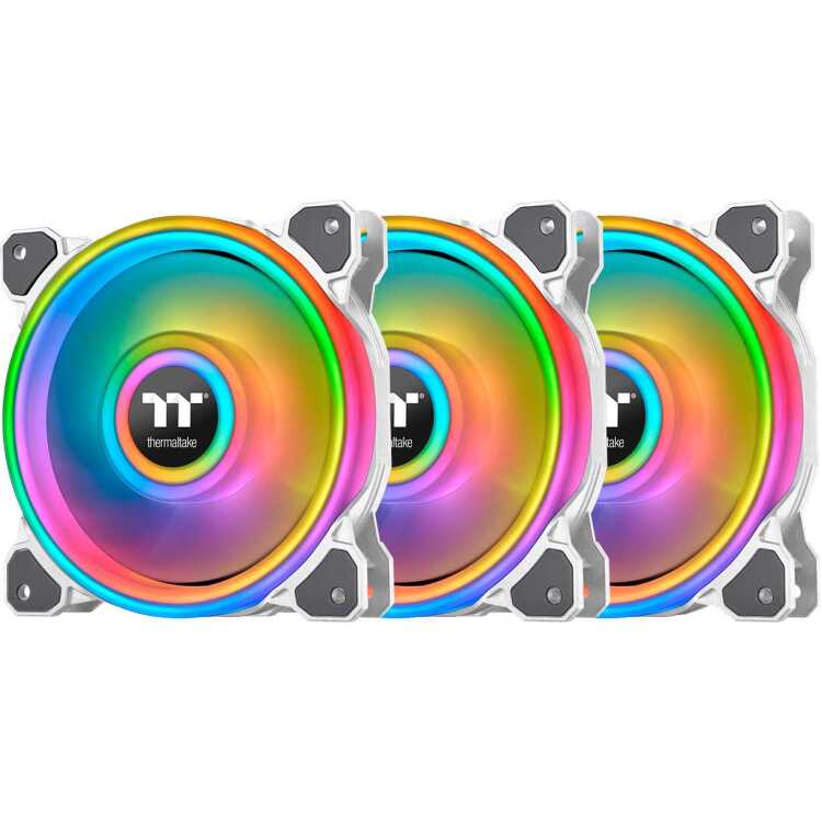 Thermaltake Riing Quad 14 RGB Radiator Fan TT Premium Edition 3 Pack case fan 3 stuks, Incl. controller