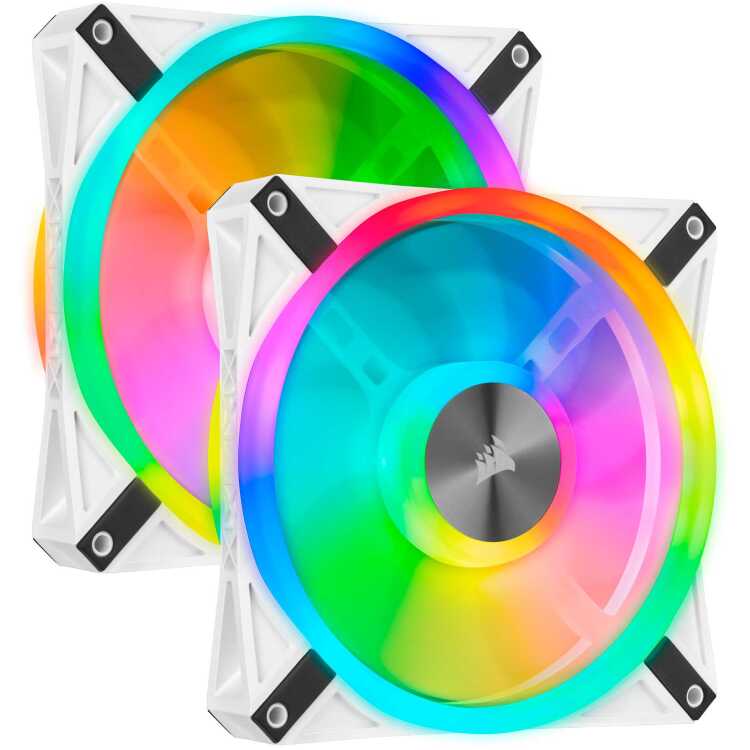Corsair iCUE QL140 RGB case fan 2 stuks, 4-pins PWM fan-connector