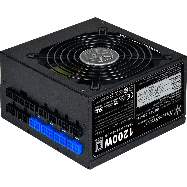 SilverStone SST-ST1200-PTS 1200W voeding 8x PCIe, Kabel-Management