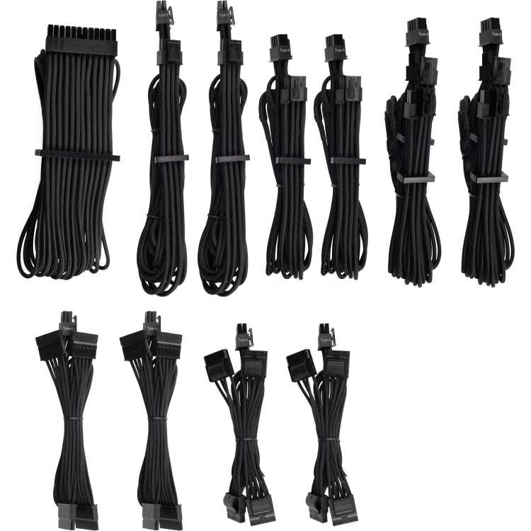 Corsair Premium Individually Sleeved PSU Pro Kit Type 4 Gen 4 kabel 20-delig
