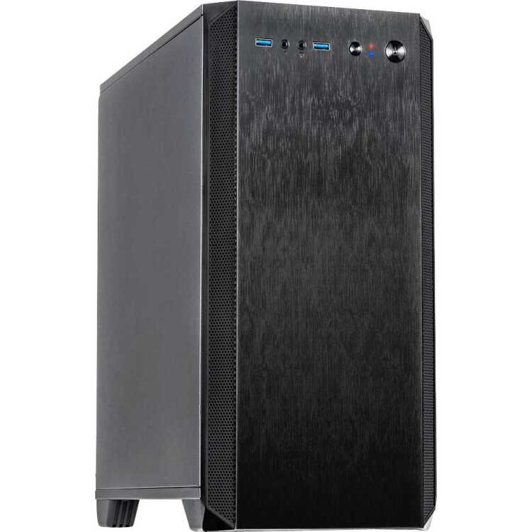 Inter-Tech H-606 tower behuizing 2x USB-A 3.2 (5 Gbit/s), 2x Audio