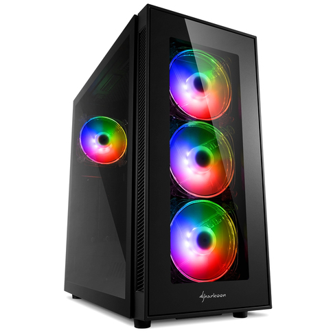 Sharkoon TG5 Pro RGB tower behuizing 4x USB-A | RGB | Tempered Glass