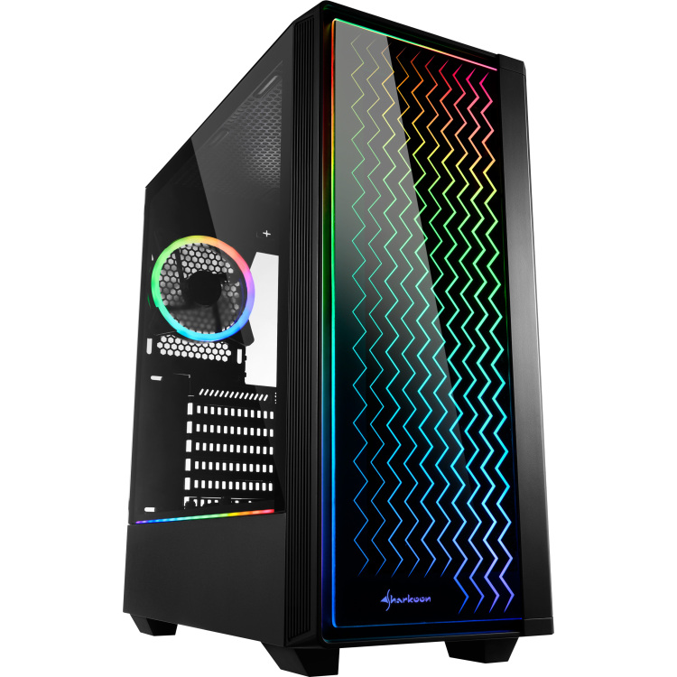 Sharkoon RGB LIT 200 tower behuizing USB 3.2, Window-Kit