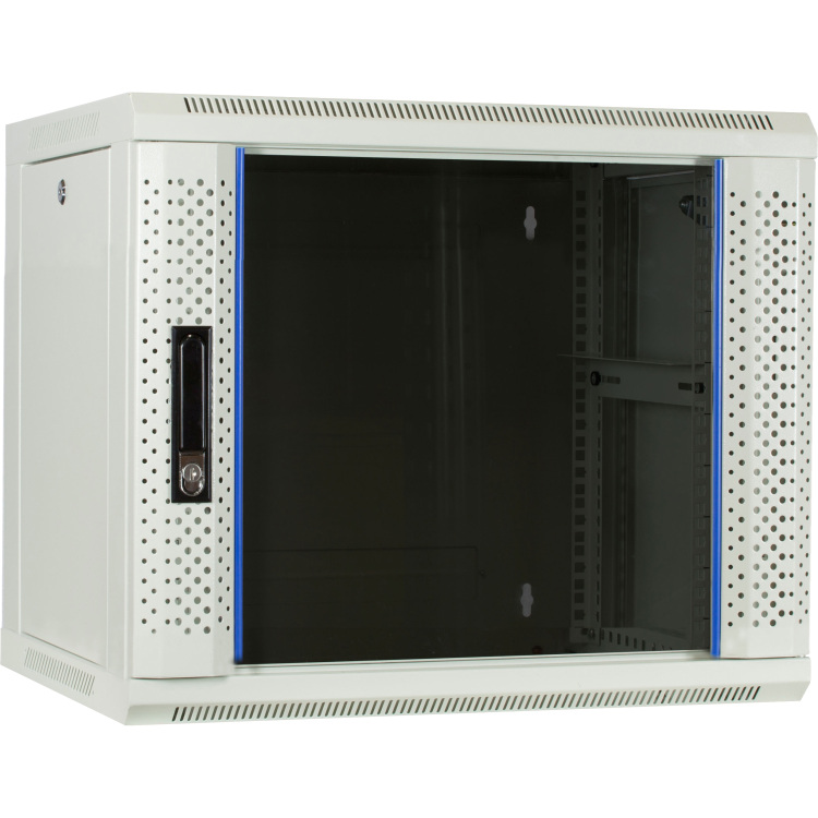DSI 9U witte wandkast met glazen deur - DS6409W server rack 600 x 450 x 500mm