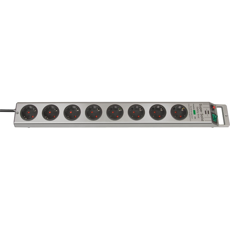 Brennenstuhl Super-Solid 13500A +surge protection 8x stekkerdoos 1153340318, voor 8 stekkers
