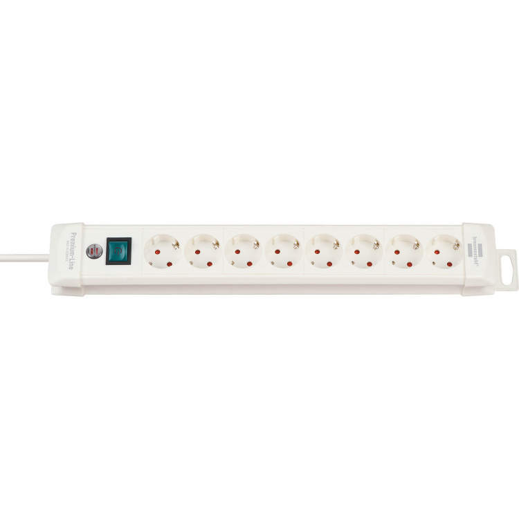 Brennenstuhl Premium-Line stekkerdoos 8-voudig, 3m stekkerdoos voor 8 stekkers