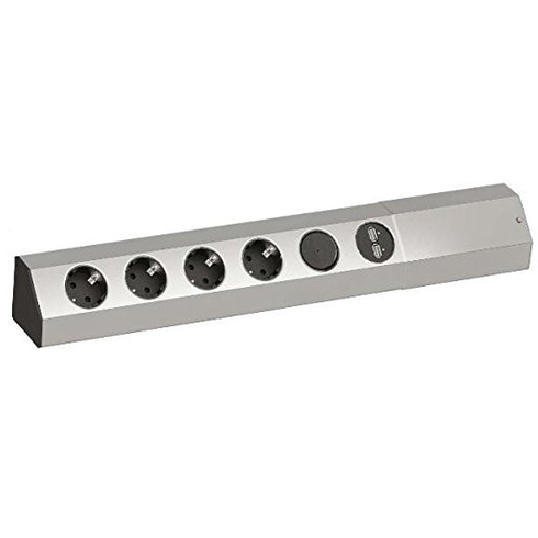 Bachmann CASIA power strip 4x socket 2x USB (923.008) stekkerdoos voor 4 stekkers