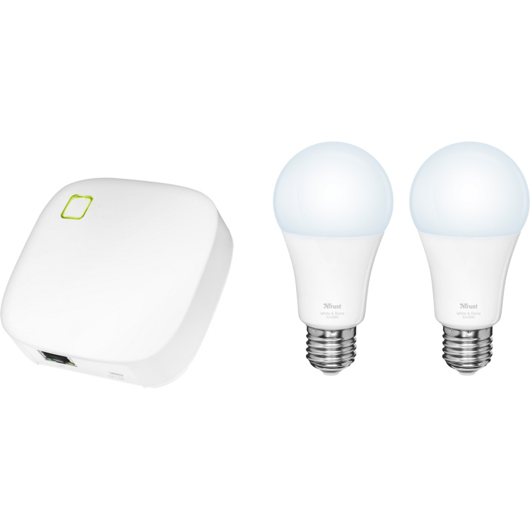 Trust Z1 Zigbee Control Station + 2x Zigbee Tunable LED Bulb ZLED-TUNE9 set