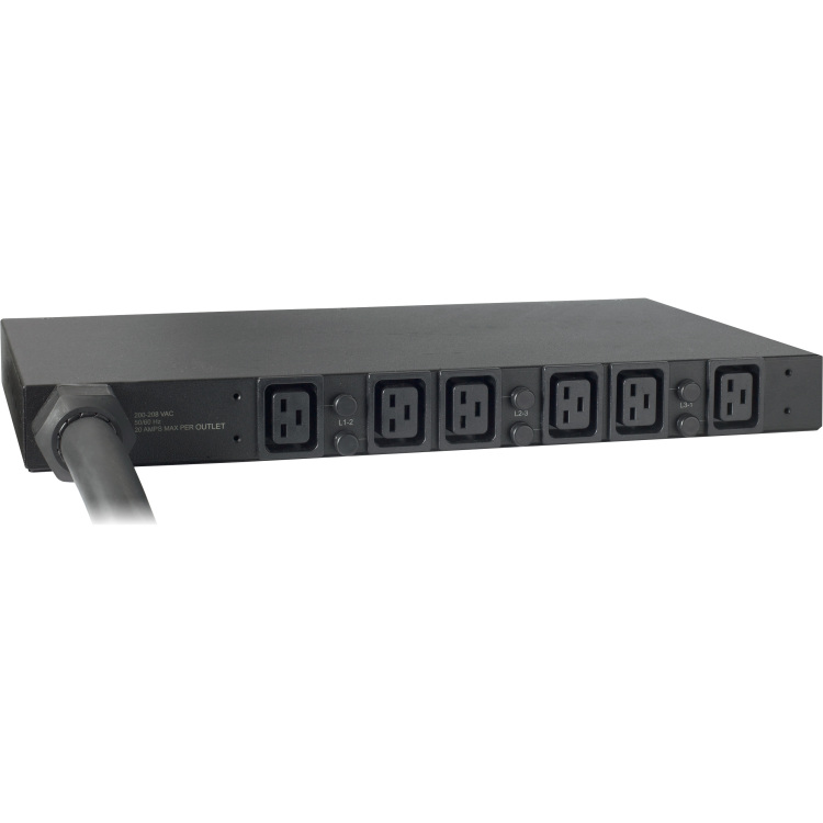 APC Rack PDU, Basic AP7526 stekkerdoos 1U, 6x C19, IEC 309 32A 3Fase stekker