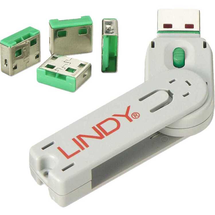 Lindy USB Port Blocker diefstalbeveiliging 4-pack
