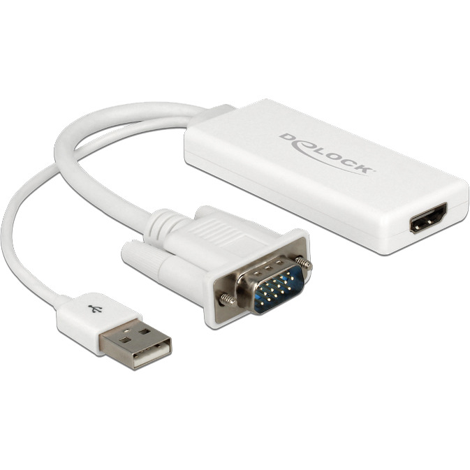 DeLOCK VGA + Audio > HDMI adapter 0,25 meter