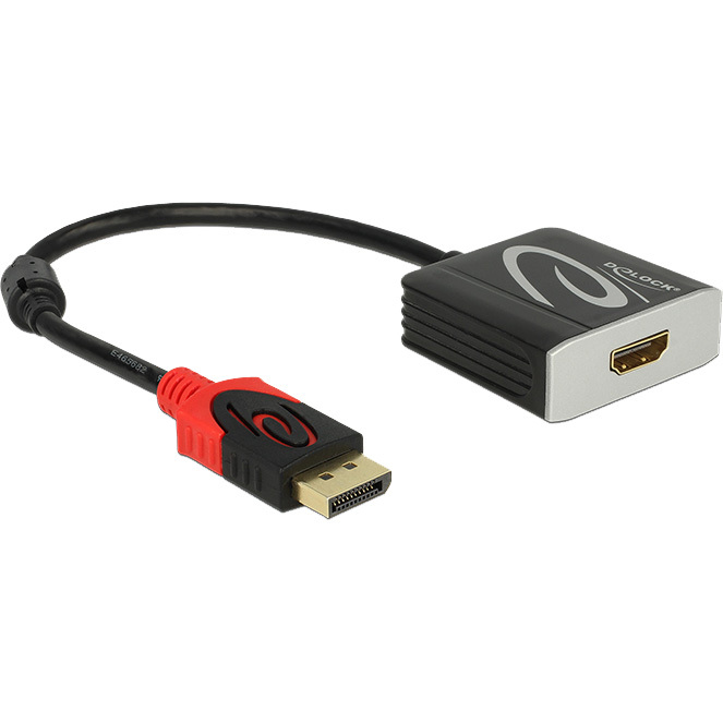 DeLOCK Adapter Displayport 1.2 > HDMI 4K 60 Hz Active adapter 62734