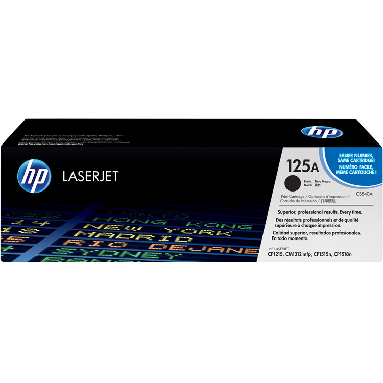 HP 125A zwarte LaserJet tonercartridge (CB540A) toner Zwart