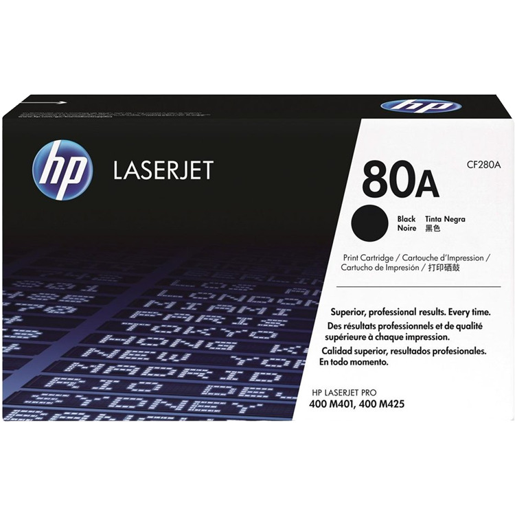 HP 80A zwarte LaserJet tonercartridge (CF280A) toner Zwart