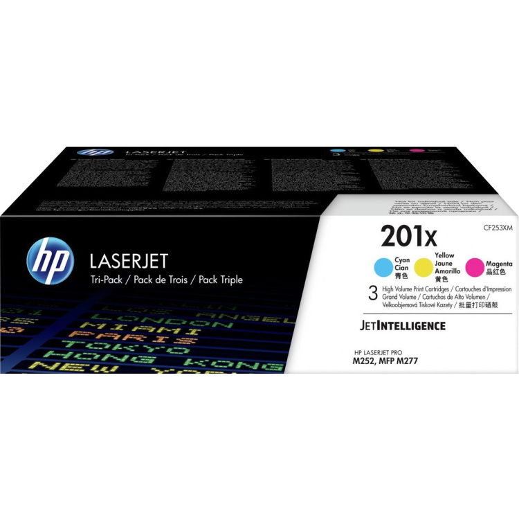 HP 410X high-capacity LaserJet toner, 3-pack (CF252XM) toner