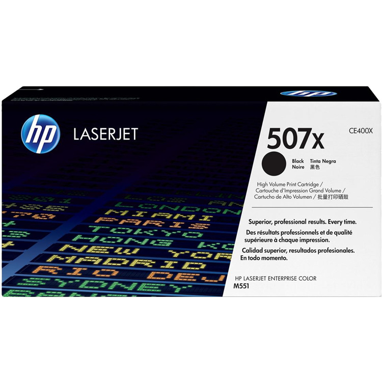 HP 507X zwarte LaserJet tonercartridge (CE400X) toner Zwart