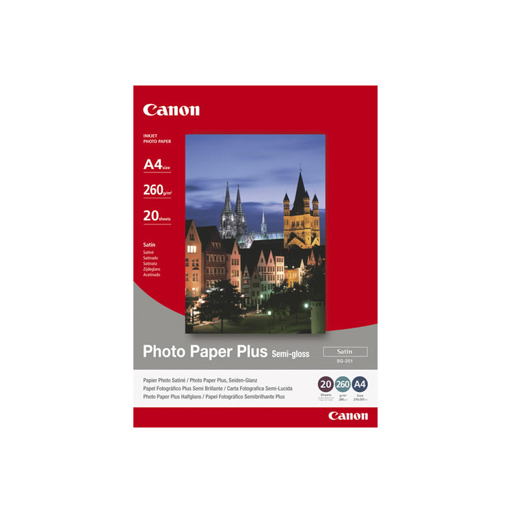 Canon Fotopapier Plus SG-201 (25x30) fotopapier 25x30 (20 vel), 260 g/qm