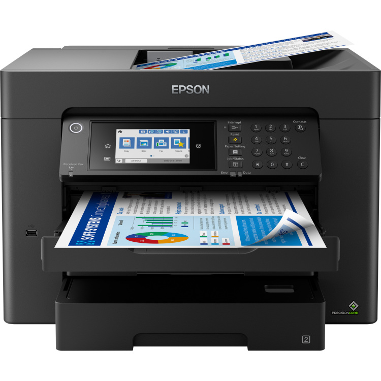 Epson WorkForce WF-7840DTWF all-in-one printer Scannen, Kopiëren, Faxen, LAN, Wi-Fi