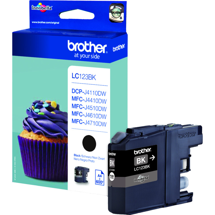 Brother Originele LC-123BK inktcartridge inkt Zwart