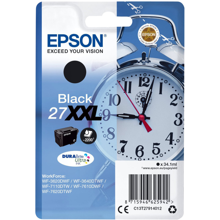 Epson Inkt - T2791 inkt C13T27914012, 'Alarmklok', XXL