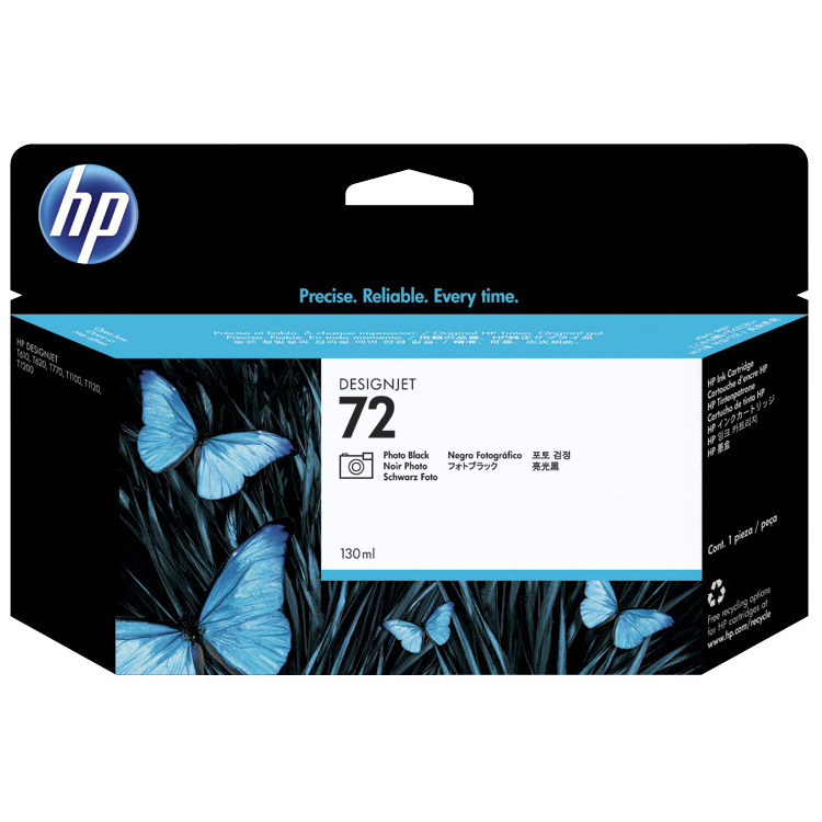 HP 72 Inktcartridge inkt C9370A, Foto Zwart