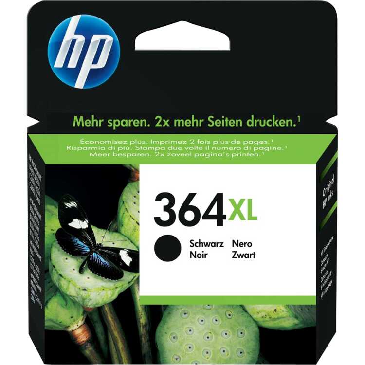 HP 364XL high-capacity zwarte inktcartridge inkt (CN684EE), Zwart
