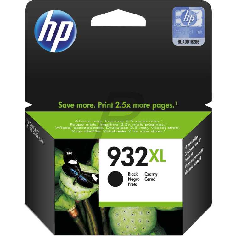 HP 932XL Officejet Inktcartridge inkt CN053AE, XL, Zwart