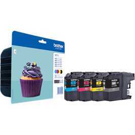 Brother Originele MultiPack LC-123VALBP inktcartridge inkt zwart, cyaan, magenta en geel