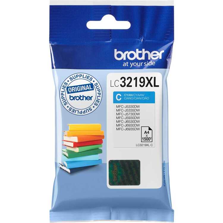 Brother Originele LC-3219XLC cyaan inktcartridge inkt
