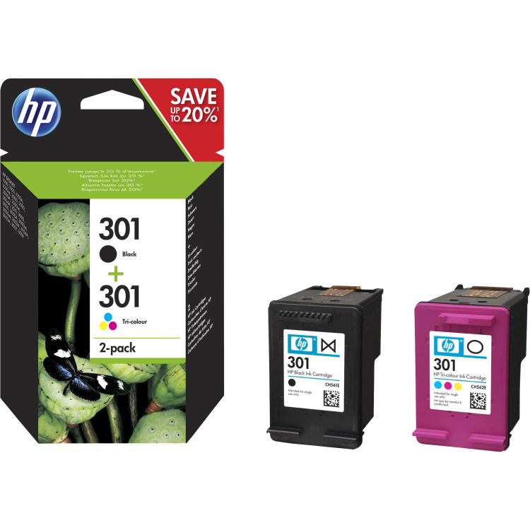 HP 301 N9J72AE - Combopack inkt Zwart, Magenta, Cyaan, Geel