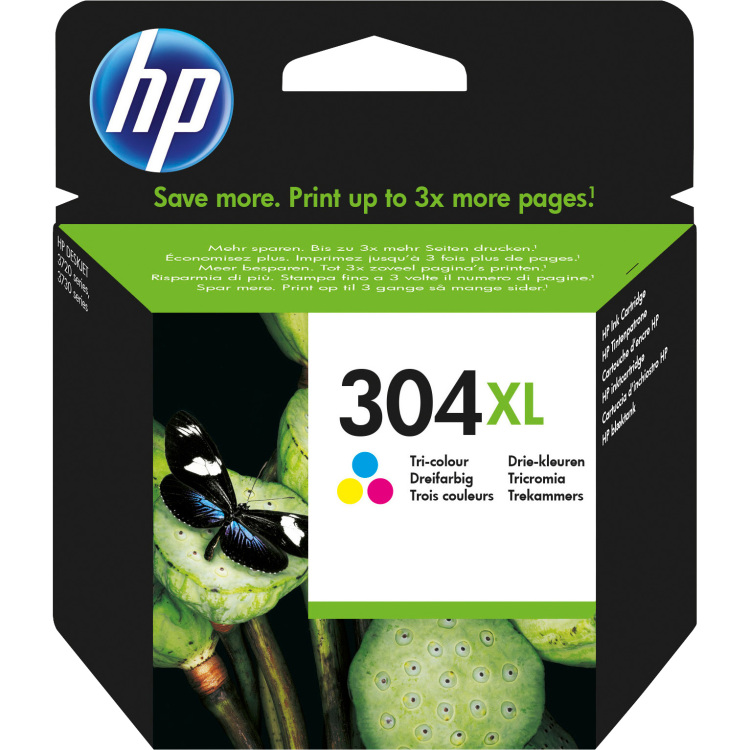 HP 304XL originele drie-kleuren inktcartridge inkt