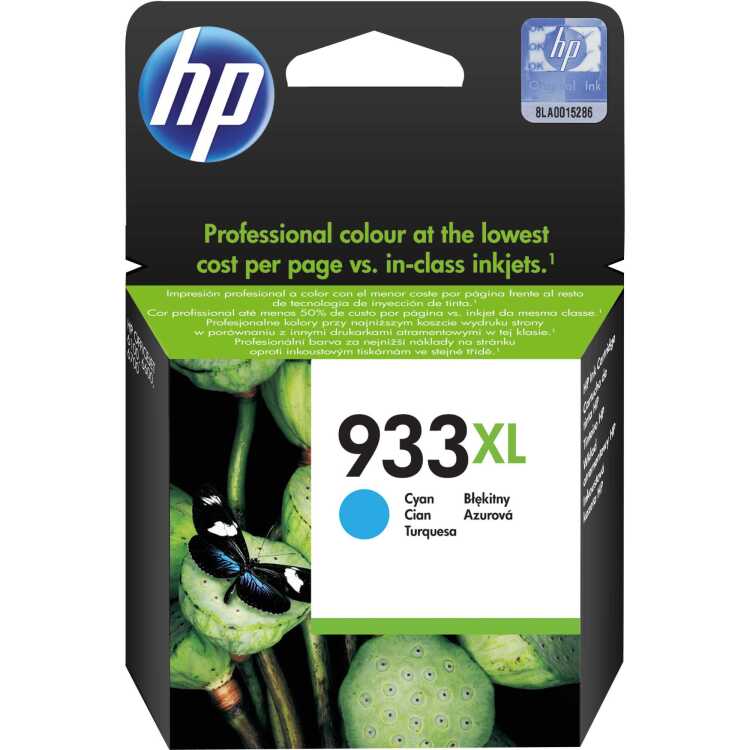 HP 933XL Officejet Inktcartridge inkt CN054AE, XL, Cyaan
