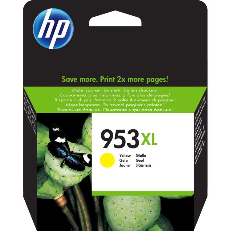 HP 953XL Inktcartridge inkt F6U18AE, XL, Geel