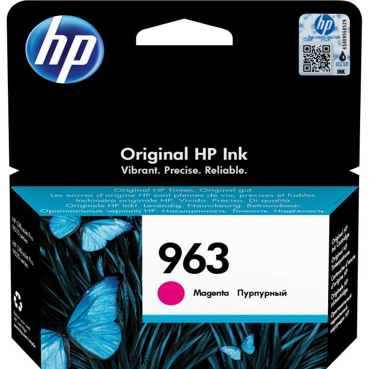 HP 963 magenta inktcartridge inkt 3JA24AE