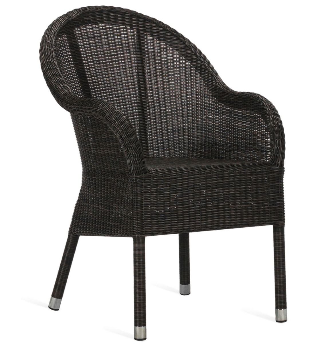 Vincent Sheppard Mia Dining Chair– Wicker Tuinstoel – Mocca – Aluminium Frame
