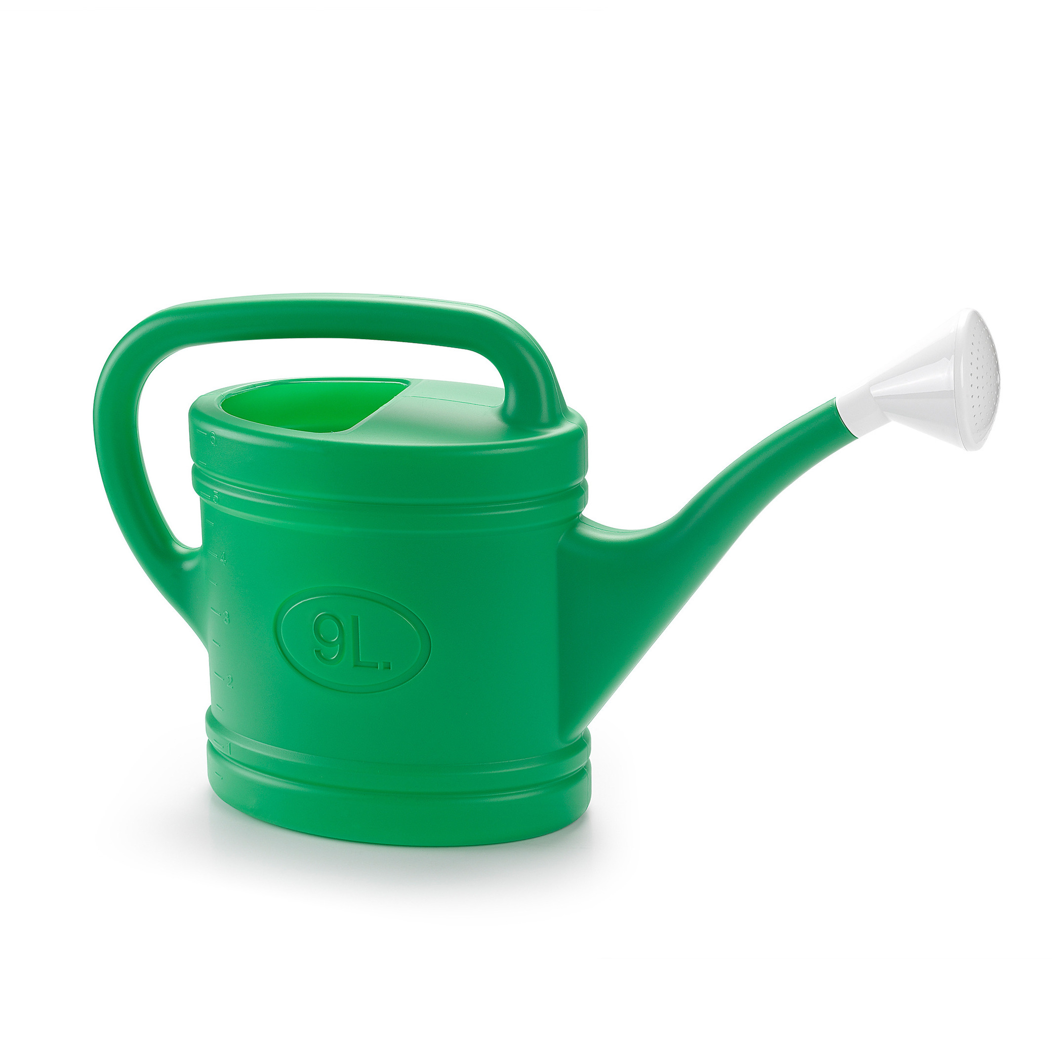 PlasticForte Gieter met broeskop - groen - kunststof - 9 liter - 59 cm -