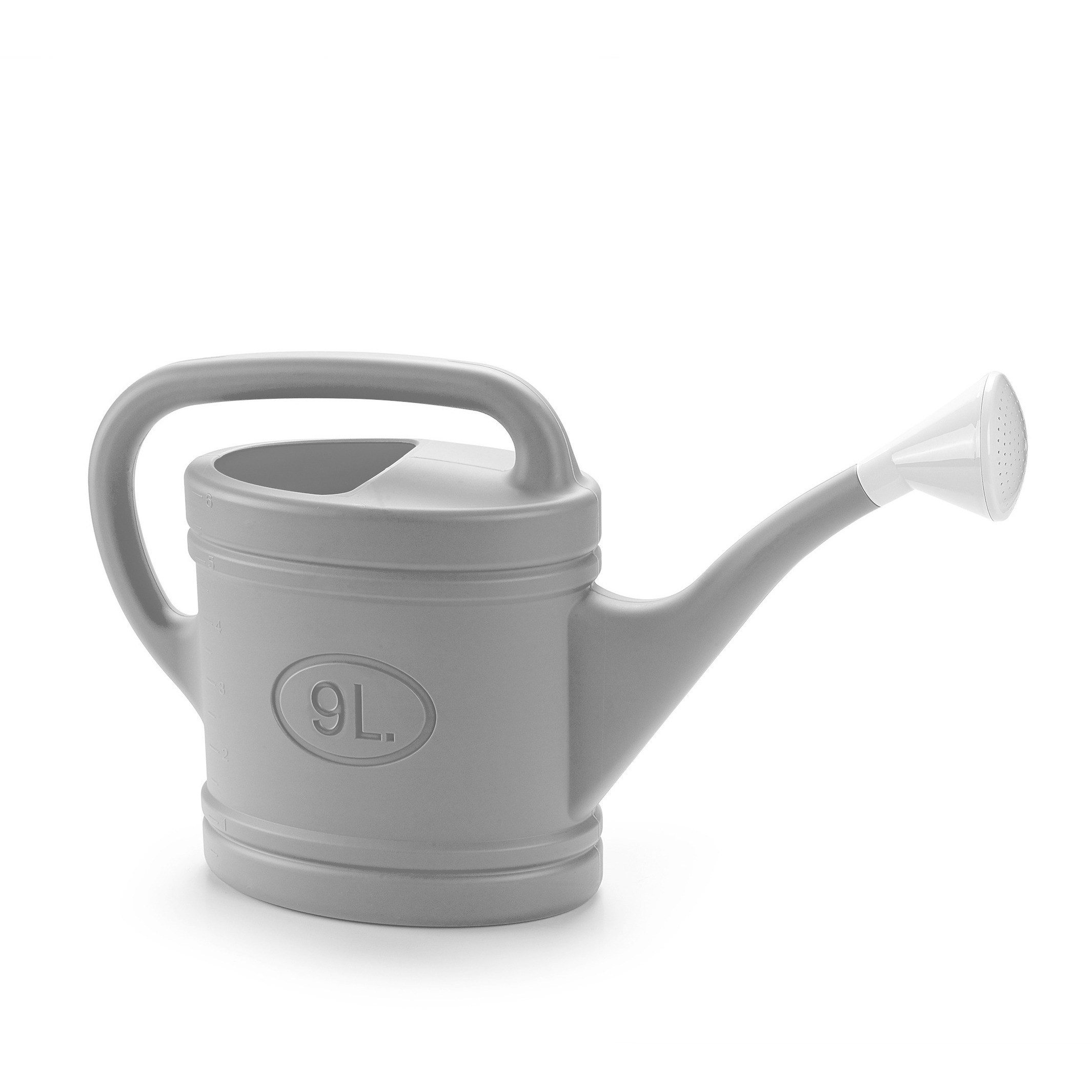 PlasticForte Gieter met broeskop - grijs - kunststof - 9 liter - 59 cm -
