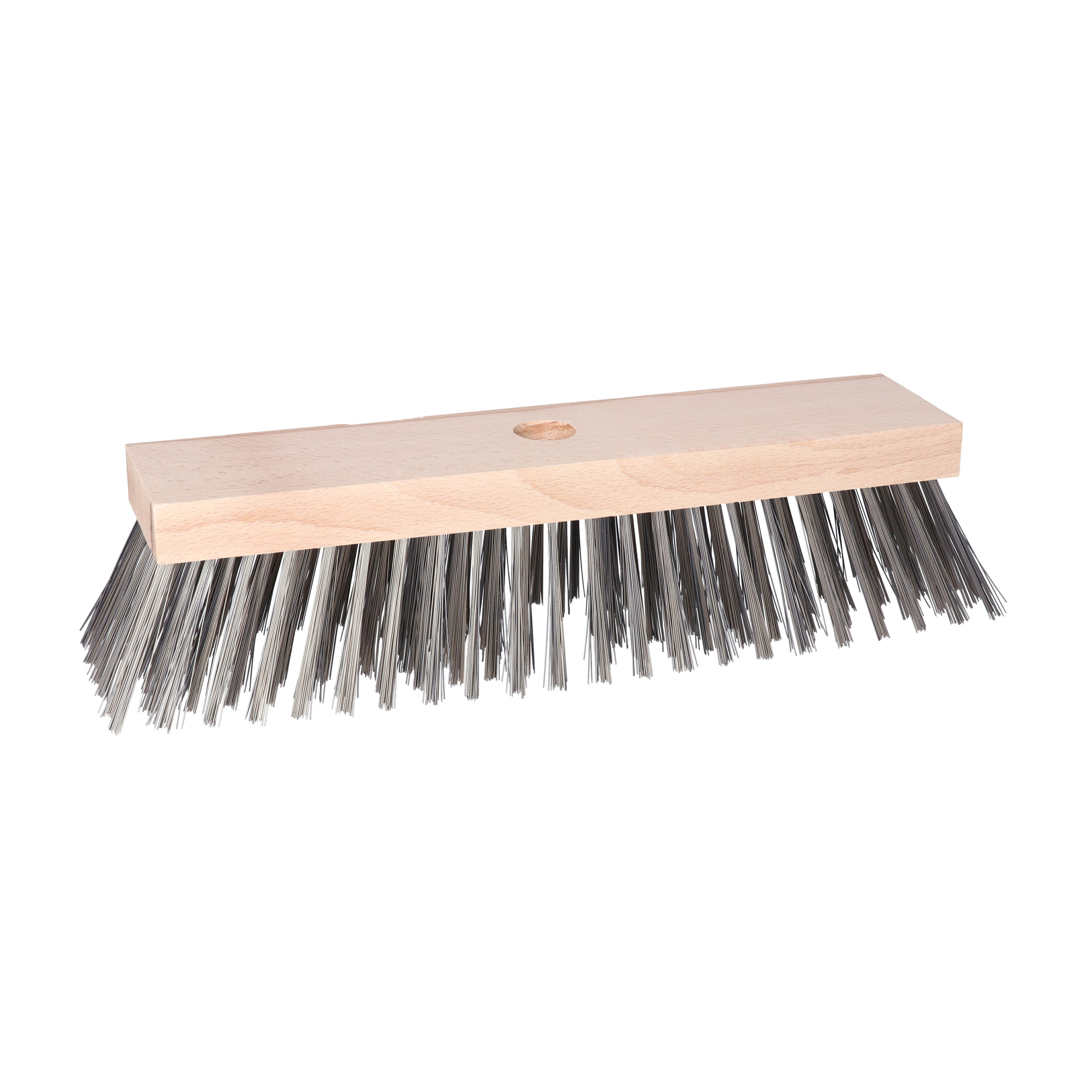 Staaldraad bezem/straatbezem kop 30 cm -