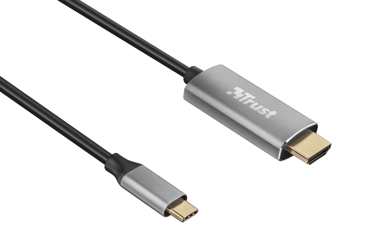 Trust Calyx USB-C-naar-HDMI-kabel Kabel Zwart