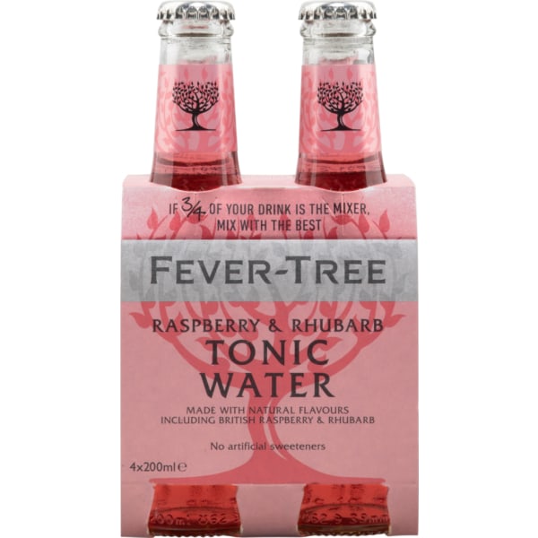 Fever Tree Raspberry & Rhubarb Tonic 4-pack 4x20CL