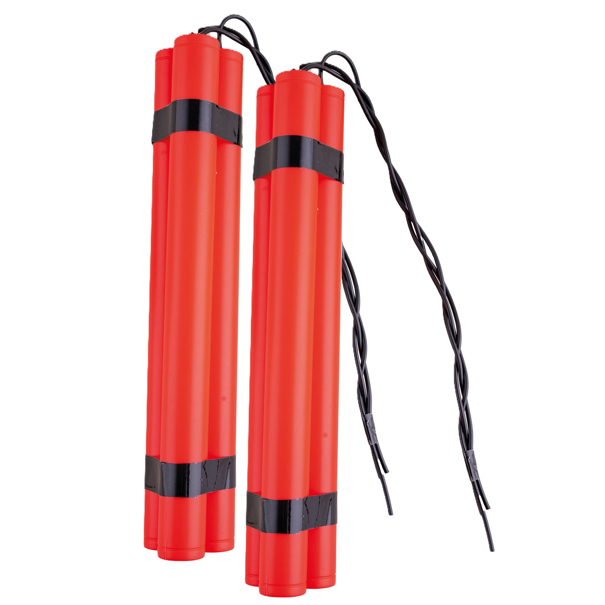 2x stuks dynamiet staven speelgoed/feestartikelen 23 cm -
