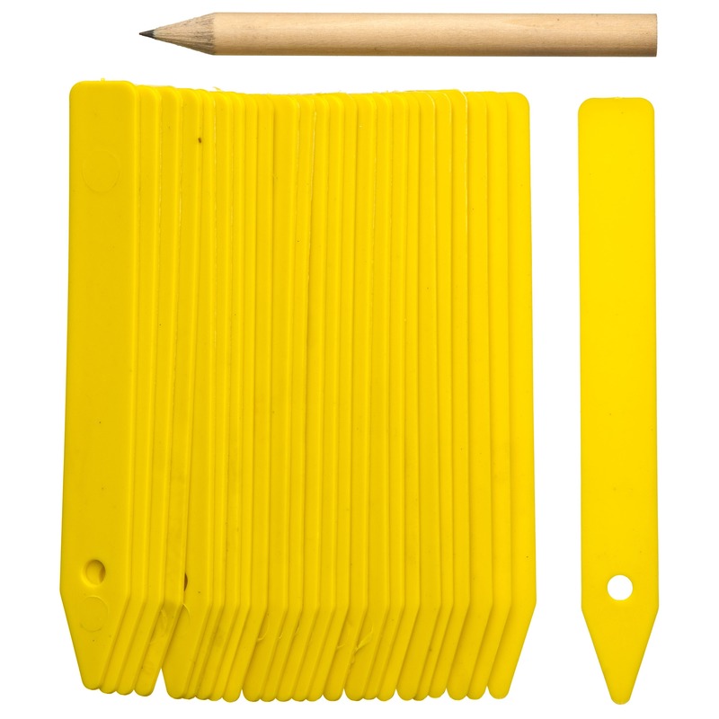 150x Moestuin/groentetuin/kruidentuin steeketiketten 10 cm -